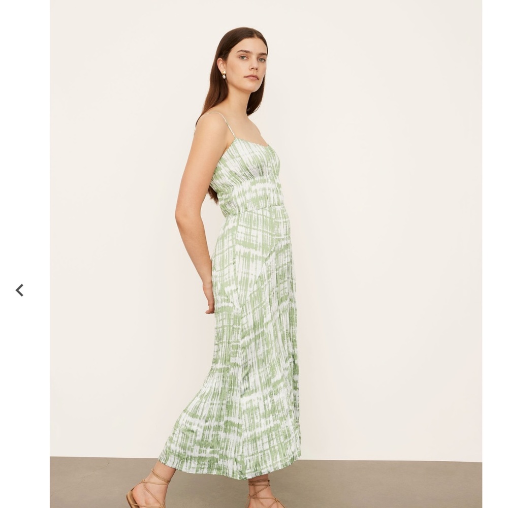 NWT Vince Tie-Dye Ruched Camisole Dress, Size Small